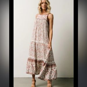 Baltic Born Chase Tiered Dress Mauve